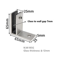 HL Style Moderne Clip de Fixation Droit Noir Mat en Acier Inoxydable 304 316 Résistant à la Rouille pour Villa, Balcon, Escalier, Hôtel