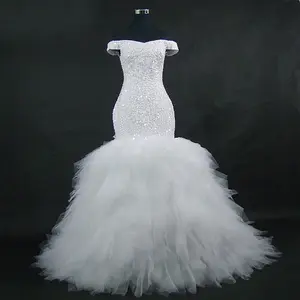 ชุดแต่งงาน2023สายสง่างามการออกแบบขนาดบวกชุดแต่งงานลูกไม้หางนางเงือกชุดแต่งงานชุดเจ้าสาว