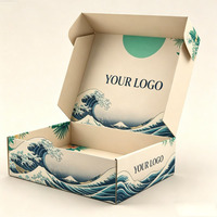 Caja de Envío Reciclable con Impresión a Doble Cara, Plegable, con Logotipo Personalizado, Rectangular, de Papel Recubierto, para Ropa, Zapatos y Regalos
