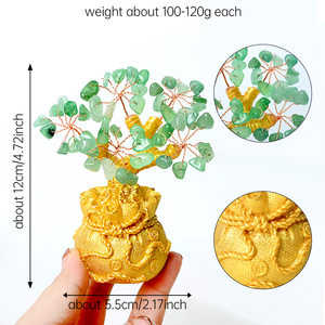Whosale High Guality Natural Geamstone Quartz Crystal Money <b>Tree</b> for Home Decoration - Product Image 2