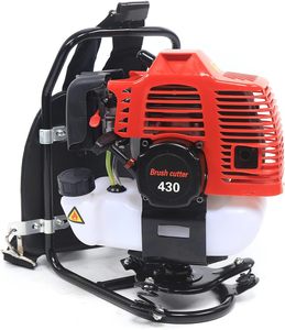 Débroussailleuse à dos thermique 3-en-1 43 cm³ 2 temps pour jardin, coupe-herbe, tondeuse à gazon, récolte de buissons et nettoyage des mauvaises herbes - Product Image 2