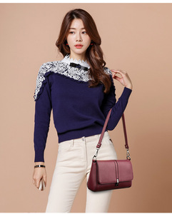 New Small <b>Square</b> Lattice Bag Pu Solid Zipper Fashion Single Shoulder Messenger Bag With Buckle Strap Ladies Handbag - Product Image 2