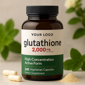 Kapsul <span class=keywords><strong>Glutathione</strong></span> Alami 2000mg untuk Kesehatan Kulit dan Hati Bersertifikat GMP ISO - Product Image 1