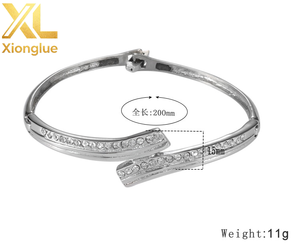 Accesorios para Mujer, Joyería Única de Acero Inoxidable 316L, Brazaletes Versátiles con Baño de Oro y Circonitas, Resistentes al Deslustre - Product Image 4