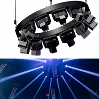 Treuil DMX512 avec matrice cinétique 12X60W RGBW faisceau de Rotation infini 24X0.5W RGB lumière de barre Laser complète pour boîte de nuit IP65 évalué