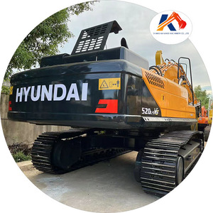 Excavatrice sur chenilles d'occasion Hyundai 520L-9VS de 52 tonnes avec moteur et boîte de vitesses, peinture d'origine, importée, godet de 0,8 m³ pour travaux de terrassement et miniers - Product Image 1