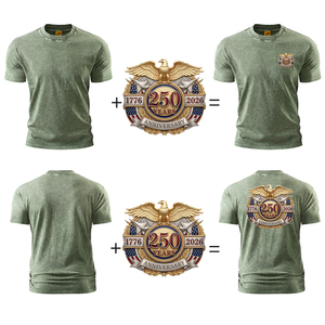 Camisetas de Manga Corta para Hombre, Personalizables OEM, 300g, Tejido Lavado, 100% Algodón, Transpirables, Impresión HD, Estilo Vintage, Holgadas, Tallas Grandes - Product Image 1