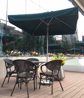 Ensemble de table et chaises d'extérieur 4 places en rotin, design compact, idéal pour jardins et hôtels - Vente chaude