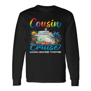 Camiseta de manga larga Cousin Cruise para hacer recuerdos juntos, viaje familiar - Product Image 2