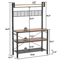 Support de four à micro-ondes à 4 niveaux, étagère de rangement pour ustensiles de cuisine, vente en gros