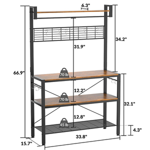 Wholesale 4-tier Microwave Oven Stand <strong>Rack</strong> <strong>Baker</strong> <strong>Rack</strong> Kitchenware Shelf Kitchen Storage <strong>Rack</strong> - Product Image 6
