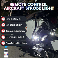 Nouveaux feux d'avertissement clignotants led rvb avec télécommande étanche charge usb pour la navigation nocturne extérieure, éclairage de drone d'avion