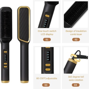 Plancha de Pelo Portátil 2 en 1 para Mujer, Plancha de Pelo Infrarroja Desmontable y Rizador de Pelo - Product Image 2