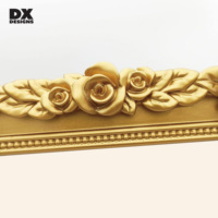 Cadre photo vintage en résine dorée DX Designs 5x7 8x10 pouces, cadre photo orné de roses baroques françaises en relief pour la maison et la galerie