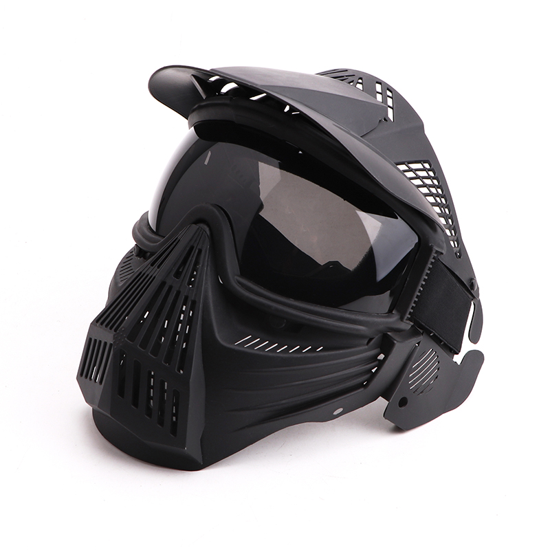 Tactical Fast Helmet Set, With Removable Anti-Fog Goggles Multifunctional NVG Mount Airsoft Goggles Flashlight, For Paintball