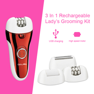 Épilateur électrique pour femmes, fil sans poils, outils de rasage, sécurité pour dames, batterie rechargeable - Product Image 2
