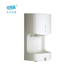 Duvara monte yüksek hızlı abs malzeme fotoselli el kurutma makinesi elektrikli kurutucu otomatik el kurutma makinesi