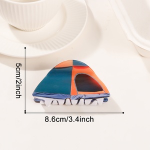 Accessoires RTS-2 : Pince à cheveux requin créative en plastique, motif dessin animé, pour camping-car, coiffure arrière de la tête, pour femme - Product Image 4