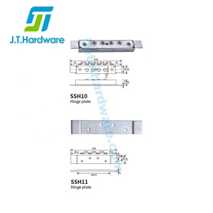 Plaque de renfort de charnière en métal d'acier inoxydable pour le cadre de porte en acier creux en métal - Product Image 5