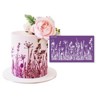 Vente chaude maille pochoir gâteau décoration dentelle sucre à glacer tamis ustensiles de cuisson gâteau pochoir modèle