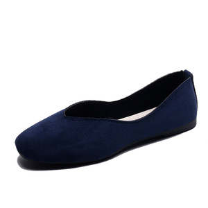 Mocassins pour femmes à bout peu profond, couleur unie, tendance, chaussures décontractées pour femmes, chaussures plates confortables pour la marche en plein air - Product Image 6
