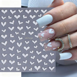 Adesivi per unghie cuore rosso <span class=keywords><strong>piccolo</strong></span> cuore amore 3D cursori autoadesivi per lamina per Manicure decorazioni per Nail Art - Product Image 3