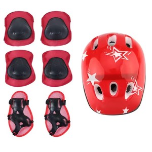 Set de 7 Piezas de Equipo de Protección para Patinaje Infantil: 1 Casco + 2 Rodilleras + 2 Coderas + 2 Protectores de Manos - Product Image 3