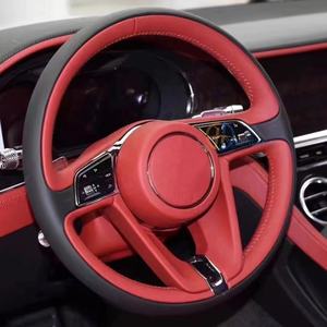 Volante de cuero de fibra de carbono de estilo deportivo diseñado con actualización de personalización de lujo para <span class=keywords><strong>Bentley</strong></span> <span class=keywords><strong>Continental</strong></span> <span class=keywords><strong>GT</strong></span> Flying Spur - Product Image 4