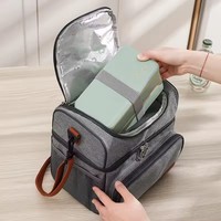 Sac isotherme réfrigérateur Portable Oxford sac de réfrigérateur alimentaire PEVA sacs de pique-nique isolés refroidisseur thermique glacière