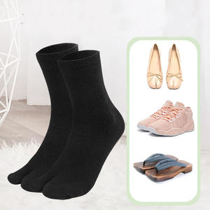 पुरुषों की महिलाओं का हाई-टखने का फ्लिप फ्लॉप इलास्टिक मोजे एंटी-स्लिप प्रिंट सिलिका टेबी 2 पैर की शैली में गिरावट - Product Image 2