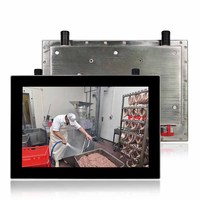 Ordinateur industriel à écran tactile étanche en acier inoxydable de 12,1 pouces, Intel J1900 sans ventilateur, large plage de température, liaison optique