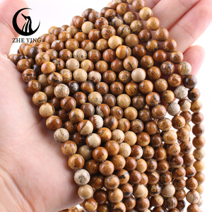 Zhe Ying 6/8/10mm image perles <span class=keywords><strong>de</strong></span> jaspe Bracelet perles <span class=keywords><strong>de</strong></span> pierre naturelle pour la fabrication <span class=keywords><strong>de</strong></span> bijoux perles <span class=keywords><strong>de</strong></span> jaspe <span class=keywords><strong>de</strong></span> paysage naturel - Product Image 6