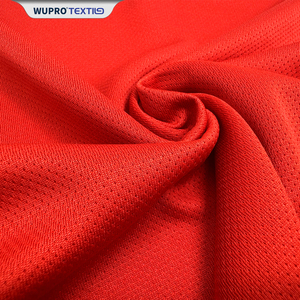 Màu đỏ nhanh chóng khô <span class=keywords><strong>Interlock</strong></span> 100% <span class=keywords><strong>polyester</strong></span> minimatt vải 150Gsm sợi nhỏ dây giày vải lưới vải - Product Image 5