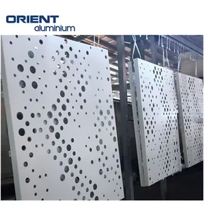 Alüminyum süslemeleri delikli levha metal cephe paneli cephe kaplama paneli cephe giydirme paneli