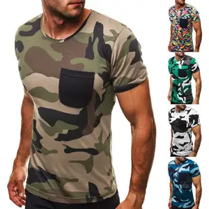 wholesale camo baseball t shirt cheap stock camo fabric tee tshirt, raglan camo t shirt