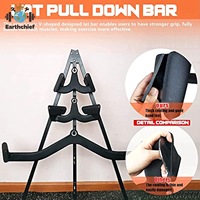 Ensemble d'accessoires ergonomiques pour machine à câbles Power Tower - Poignées portables en acier pour entraînement de force du dos (LAT Pull, Rowing, T-Bar)