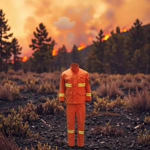 Traje de Bombero de Aramida Premium para Incendios Forestales de Cuerpo Completo |   Equipo de Protección Ignífugo para Bomberos - Product Image 2