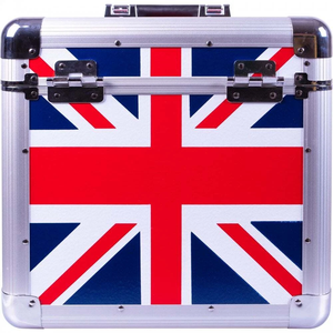 Caja de Almacenamiento de Discos de Vinilo de Alta Calidad, Estuche de Transporte de Aluminio para Colección de Discos LP con Asa - Product Image 5