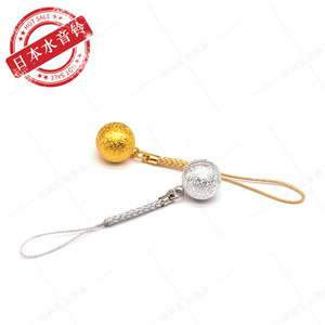 Быстрая доставка японские туристические сувениры подарок золотой серебряный колокольчик поделки аксессуары для мобильного телефона Подвеска - Product Image 3