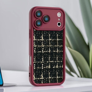 Funda Protectora <span class=keywords><strong>de</strong></span> TPU Suave con Diseño <span class=keywords><strong>de</strong></span> Rejilla <span class=keywords><strong>de</strong></span> Lujo para Teléfono Móvil <span class=keywords><strong>iPhone</strong></span> 17 11 15 Pro - Product Image 4