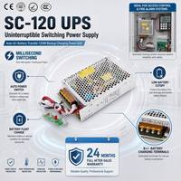 Alimentation à découpage UPS SC-120 120W, chargeur de batterie 12V 24V pour la sécurité CCTV, convertisseur AC/DC industriel CE RoHS
