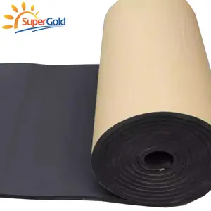 SuperGold customize self adhesive sponge rubber foam sheet 10mm black nitrile rubber foam roll