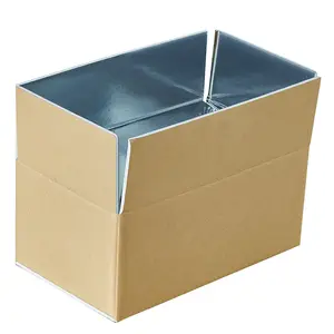 जमे हुए खाद्य पैकेजिंग के लिए थर्मल बॉक्स फूड डिलीवरी बॉक्स कस्टम थर्मल इंसुलेटेड कार्डबोर्ड नालीदार कार्टन