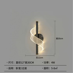 Xingcheng Minimalist Chandelier Gold Aluminum LED Pendant <b>Light</b> For Living Room Bedroom Home Decor - Product Image 2