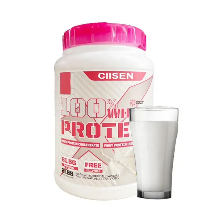 100% proteine del siero di latte polvere per migliorare i muscoli Fitness uomini e donne miglioramento muscolare rapido aumento di peso proteine del siero di latte in polvere