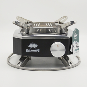 Réchaud de camping au butane en céramique manuel coupe-vent, simple, portable, <span class=keywords><strong>compact</strong></span>, léger, en acier inoxydable, pour la cuisson en extérieur - Product Image 2