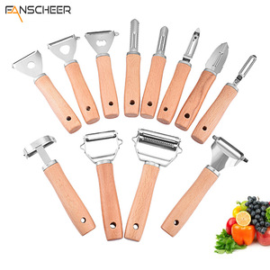 Stainless Steel Peeler With Wooden Handle For Fruit And Vegetable Peeling Kitchen Tool - Product Image 5