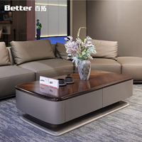 Table basse multifonctionnelle en bois, très vendue, luxe moderne, minimaliste, rectangulaire, pour salon, maison