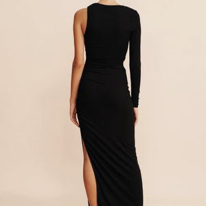 <span class=keywords><strong>Robe</strong></span> de soirée élégante de luxe pour femmes <span class=keywords><strong>robe</strong></span> décontractée à manches longues collants noirs Super <span class=keywords><strong>longue</strong></span> <span class=keywords><strong>robe</strong></span> nouvelles femmes Sexy - Product Image 4