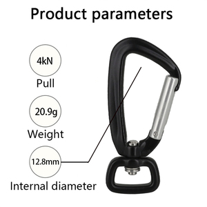 Jensan acclamato 5kn moschettone girevole in alluminio Multi-strumento gancio a scatto per guinzaglio cane per l'estrazione - Product Image 3